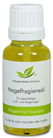 Naturprodukte Schwarz - Nagelhygiene Öl - Mit Premium Teebaumöl und Manukaöl bei Nagelproblemen, 10ml