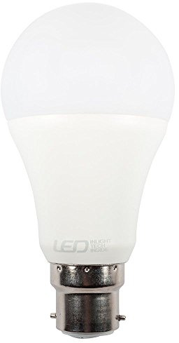 LITECRAFT 9 Watt B22 Bayonet Cap LED Light Bulb | GLS, Cool White, Smart Lamp