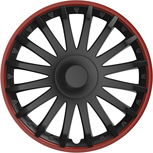 IWH 076012 Radzierblende Monte Carlo, Schwarz/Rot, 14 Zoll