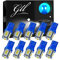 W5W Bulbs, 501 LED Bulbs Ice Blue T10 LED Bulbs 5630 5SMD T10 Capless LED Bulbs Wedge T10 Car Bulbs for Car Number Plate Lights, Dome Lights, Side Lights, Dashboard Lights
