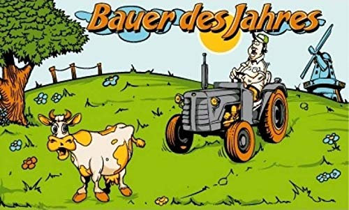 Fahne Flagge Bauer des Jahres 90x150 cm Fahnen Flaggen