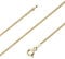 Avesano Panzerkette vergoldet 925 Silber (1,4 mm) goldene Damen Halskette Gold Kette (40 cm) 101041-540