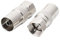 connecteur de Type F Femelle à RF Coaxial Antenne TV Adaptateur Femelle RF