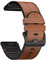 YOOSIDE 26mm Echtleder Armband für Garmin Fenix 8 / epix Pro (51mm), Echtleder+Silikon Schweißresistent Ersatzarmband Uhrenarmband für Enduro/Instinct 2X / Tactic 7 Pro/Fenix 7X / 6X / 5X (Braun)