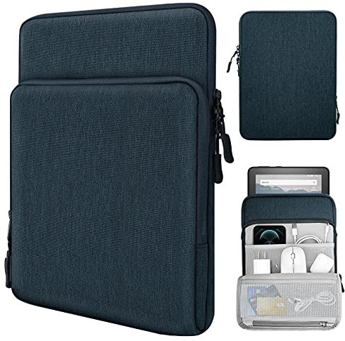 TiMOVO 8-9 Pouces Housse pour Tablette pour Tout Nouvel iPad Mini 7 (A17 Pro, 2024), iPad Mini 6 (8,3-Pouces, 2021), iPad Mini 5/4/3/2/1, Sac de Protection avec Multiples Poches, Indigo