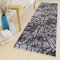 TAPISO Luxury Teppich Läufer Meterware Flur Küche Kurzflor Korridor Schwarz Grau Brücke Baumstamm Modern Design ÖKOTEX 60 x 150 cm