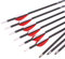 ACCMOS 12 Stück 29 Zoll Carbonpfeil Spine 1000 ID 4,2 mm Targeting Arrows, für Recurve-Bogen Compoundbogen Jagd oder Bogenschießen Praxis (Spine 1000)