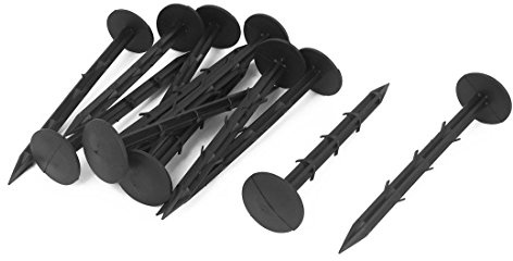 Ruilogod 6.1Langer Landschaftsgewebe Pin BARDED Unkrautsteuerung Mulch Membran Zelt Sichern Pegs 12pcs