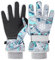 Handschuhe Kinder Winter Snow Skihandschuhe für 2-13 Jahre Mädchen Jungen PU Palme Wasserdicht Winddichte Warm Fleece Winterhandschuhe FahrradhandschuheThermohandschuhe Snowboard Skifahren Sports XS