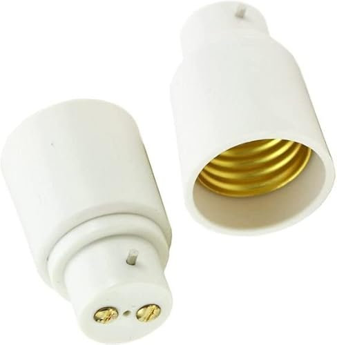 Generic Unique Pack of 1 Lamp Light B22 to E27 Light Bulb Converter, Screw Bulb Socket Adaptor Convertor