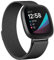 Oumida Armband für Fitbit Versa 3/4, Sense/Sense 2 - Edelstahl Metall Ersatzband mit Starkem Magnet für Damen und Herren - Klein, Schwarz