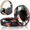Studio 2 Ear Pads Cushions Replacement Earpads for Beats Studio 2 & Studio 3 Wired & Wireless Headphones, Ear Cushions Memory Foam Earpads with Soft Protein Leather Replacement Parts-Black Floral