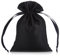 SHTGOI 10 Stück Satinbeutel Kleine Organzasäckchen Seide Schmuckbeutel Hochzeit Säckchen Stoff Bunt Geschenkbeutel Artefakt Tasche mit Kordelzug für Hochzeit Geburtstag Festival Party Schwarz