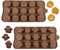 Vordpe 2 Moldes de Silicona para Halloween - Galletas, Magdalenas, Chocolate, Goma, Dulces - Cocina, Bricolaje