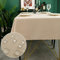 Yeahshion Tischdecke Rechteckig Schmutzabweisend, Beige 140 x 280 cm, Polyester-Leinen-Effekt, wasserdichte Tischdecke für Tisch, Esszimmer, Restaurant, Schutz (Beige, 140 x 280 cm)