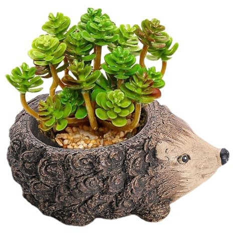 Hedgehog Plant Pot - Cartoon Pots Planter | Bonsai Planter Garden Pots | Hedgehog Decorations Flower Pots | Cement Flowerpot For Indoor Outdoor Plants