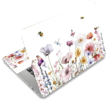 PLIGREAT Autocollant en Vinyle pour Ordinateur Portable - Film de Protection pour PC, Clavier, Housse - Étui Décoratif