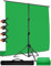 Heysliy Green Screen 2x3M Background with T Backdrop Stand 6.5x9.5Ft