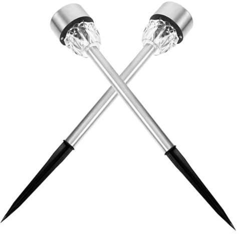 Homoyoyo 2 Pcs Solar Ananas Garten Lichter Boden Einsatz Outdoor Dekorative Lampe Für Hof Hof