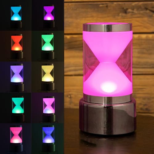 LED Nachttischlampe, Kreative Kabellose Acryl Schreibtischlampe, USB Aufladung 7 Beleuchtungsfarben Bar Atmosphäre Tischlampe für Bar Schlafzimmer Büro Wohnzimmer Restaurant Dekoratio Geschenk