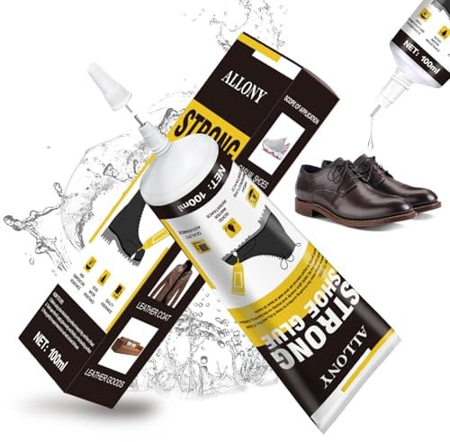 ALLONY Colla Forte per Scarpe Professionale, Impermeabile, per Suola e Scarpe da Ginnastica, Trasparente, 100ml