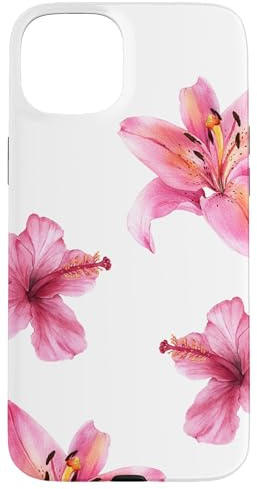 Summer Florals Tiger Lily Hibiscus Hawaii Beach Collage Case for iPhone 15 Plus