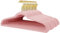 Stormix 36er-Pack Kleiderbügel aus Samt, 17,3 x 8,9 Zoll Kleiderbügel, rutschfeste Kleiderbügel mit Schulterkerben für Erwachsene Rosa (Goldhaken)