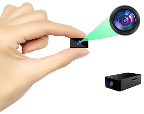 Mini Cámara Espía - Cámara Oculta-Spy Cam-1080P HD Mini Cámara con Grabación en Bucle, Rilevamento del Movimento, un Botón de Control, Fácil de Operar, Cámara Niñera/Bebé con Audio (No Necesita WiFi)