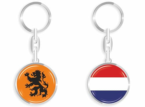 daged Niederlande Schlüsselanhänger Metall Schlüsselring 3D Effekt + Aufkleber - RD