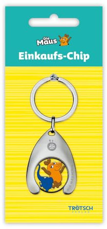 Trötsch Die Maus Einkaufschip Maus und Elefant: Einkaufswagenchip Schlüsselanhänger