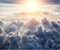 Luowenji Papier Peint Panoramique Nuages ​​​​du Ciel 150x105 cm 3D Papier Peint Intissé Soleil Photo Trompe l'oeil Poster Grand Mural Salon Chambre Enfant Chambre Décoration Murale a.3465