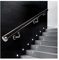 Transparente Acryl-Treppe für Innentreppe, Wandmontage, Kristall-Handgeländer, silberfarben, komplettes Set, 469,9 cm Länge