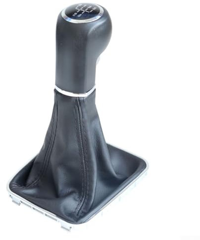 HpLive Schaltknauf und Schaltsack für Opel Zafira B (2005-2015) - Ergonomischer Griff, Schwarz-Silber