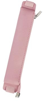 Wayfadacc Stifteetui mit verstellbarem Gummiband, für Hardcover, Tagebuch, Notizbuch, Reißverschluss, Leder, auslaufsicher, PU-Federmäppchen, C, 18*4*4CM