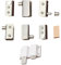 SEWACC 1Set Magnetic Door Catch for Glass Cabinets Stainless Steel Wardrobe Catch Closer for Cupboard Doors Durable Reliable for Home Use