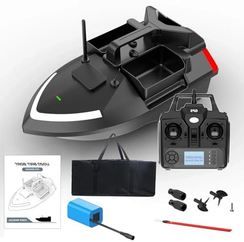 DYJD Futterboot mit GPS RC Boot, Fischköder-Boot Angelköder, GPS Cruise KöderBoot Mit 12000Mah Batterie (12000mah)