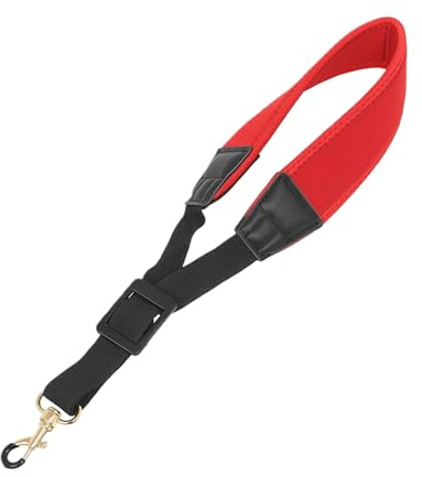Gurt für Saxophon, Gurt für Tenorsaxophon, verstellbar, Tragegurt – gepolsterter Instrumentenhalter für Bass-Klarinette und Musikszene