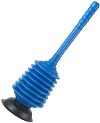 TOYZFRIENDY Toilettenpümpel mit Starkem Saugnapf aus Robustem Kunststoff Schnelle Verstopfungsbeseitigung im Bad Ergonomischer Kolben für Einfache Anwendung