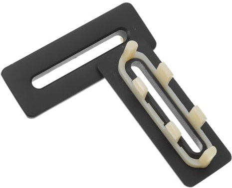Holibanna Lot de 2 Couvercles de Trop-plein en Laiton Noir Mat pour Lavabo Rectangulaire, Cache-bonde Décoratif Étanche 2,08 X 0,79 X 0,75 Pouces, Accessoire pour Salle de Bain et Évier