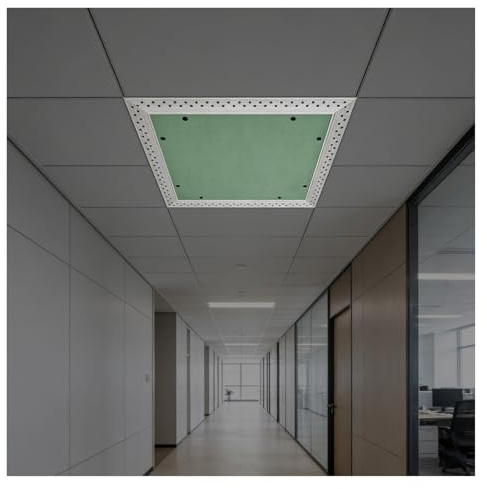 Puerta de inspección de paneles de yeso empotrada en panel de acceso a paredes y techos de metal cuadrado con marco de aluminio y cubierta de placas de yeso(60x60cm)
