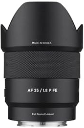 Samyang – AF 35 mm F1,8 P FE – Sony E-Mount – Vollformat-Festbrennweitenobjektiv – Kompaktes und lichtstarkes Objektiv – Für Foto und Video