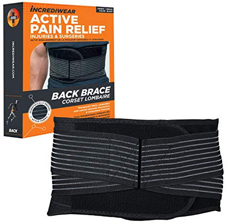 Incrediwear Inc Brace, Unisex, Black, Large