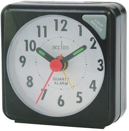 :Acctim, Ingot Mini Travel Alarm Clock Black * BOX OF 4 *