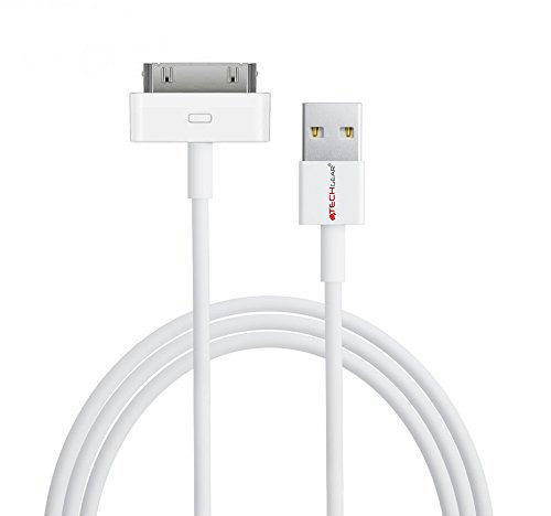 TECHGEAR EXTRA LONG 3 Meter / 10 Feet USB Data Sync & Charging Cable Lead Compatible for Apple iPad, iPad 2 & iPad 3 (White)