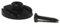 Bass guitar string tree retainer 7mm high in black including screw