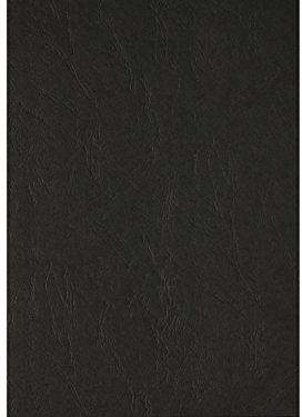 Clairefontaine 2769C Deckblätter - Rückwände, Karton mit Lederstruktur, DIN A4, 240 g/m², 100 Stück, schwarz