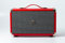 GPO Westwood Speaker Bluetooth Retro, Diffusore Portatile da 25 Watt con Subwoofer, Ingresso RCA, Griglia Retro, Maniglia di Trasporto, Rosso