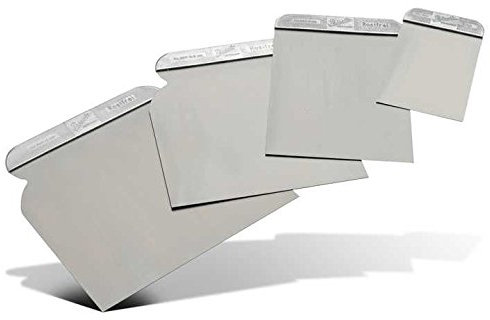 Pajarito Venezianischer Gipsspachtel Japan 4er Set - Metall - Edelstahl - Spachtel - 4 Count - Reparaturarbeiten, Verputzen, Malerarbeiten