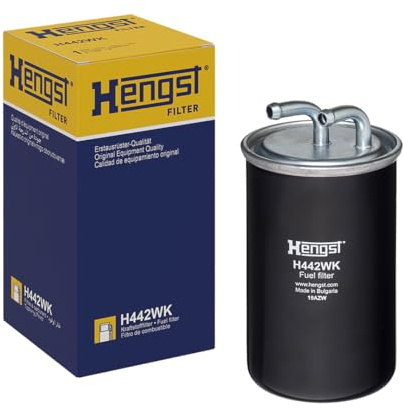 HENGST - Kraftstofffilter H442WK - Hochwertiger Kraftstoff-Leitungsfilter für KFZ - Entfernt Staub und Schmutz aus Otto- oder Dieselmotoren - Schützt das Einspritzsystem
