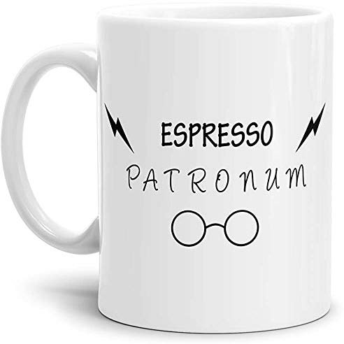 Tasse mit Spruch Espresso Patronum - Kaffeetasse/Mug/Cup - Qualität Made in Germany